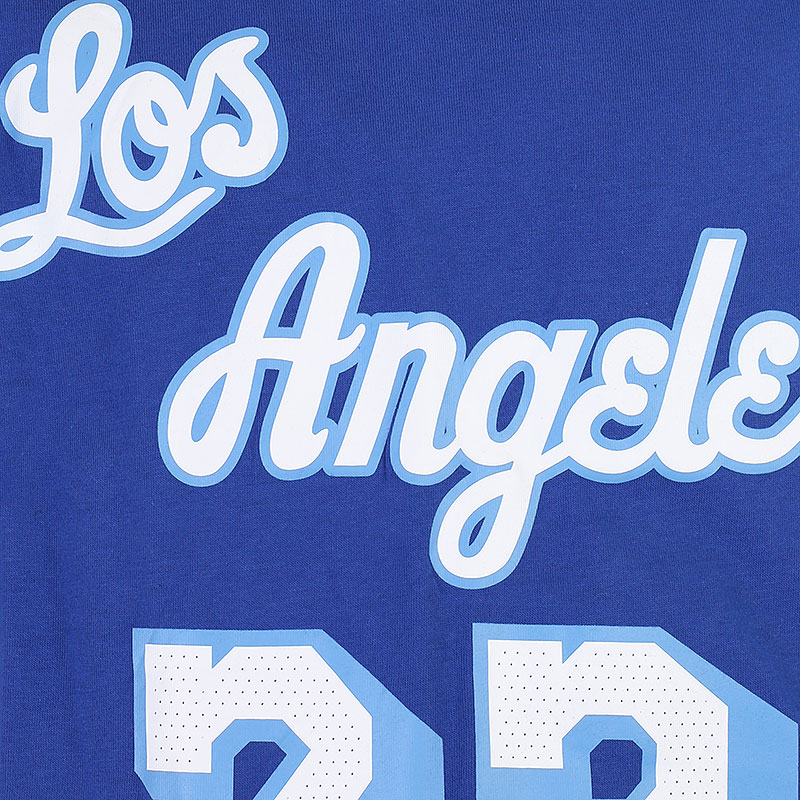мужская синяя футболка Nike NBA LeBron James Los Angeles Lakers Classic Edition T-Shirt CT9914-495 - цена, описание, фото 2